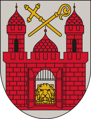 Bild vergr&ouml;&szlig;ern: Wappen der Partnerstadt Limbazi in Lettland