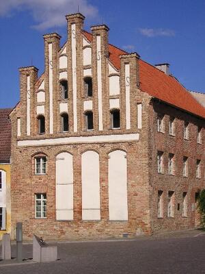 Gotisches Giebelhaus - &auml;ltestes erhaltenes Geb&auml;ude der Hansestadt Anklam